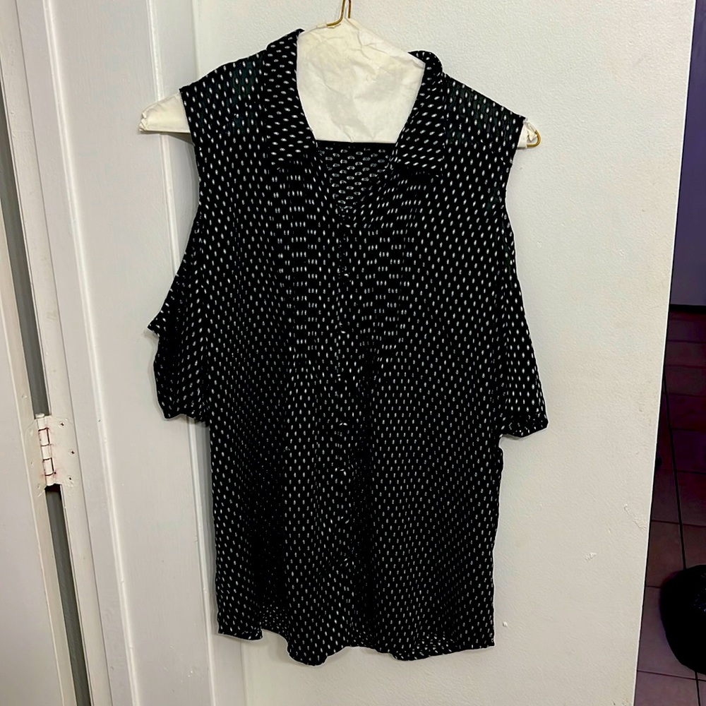 Express cold shoulder blouse